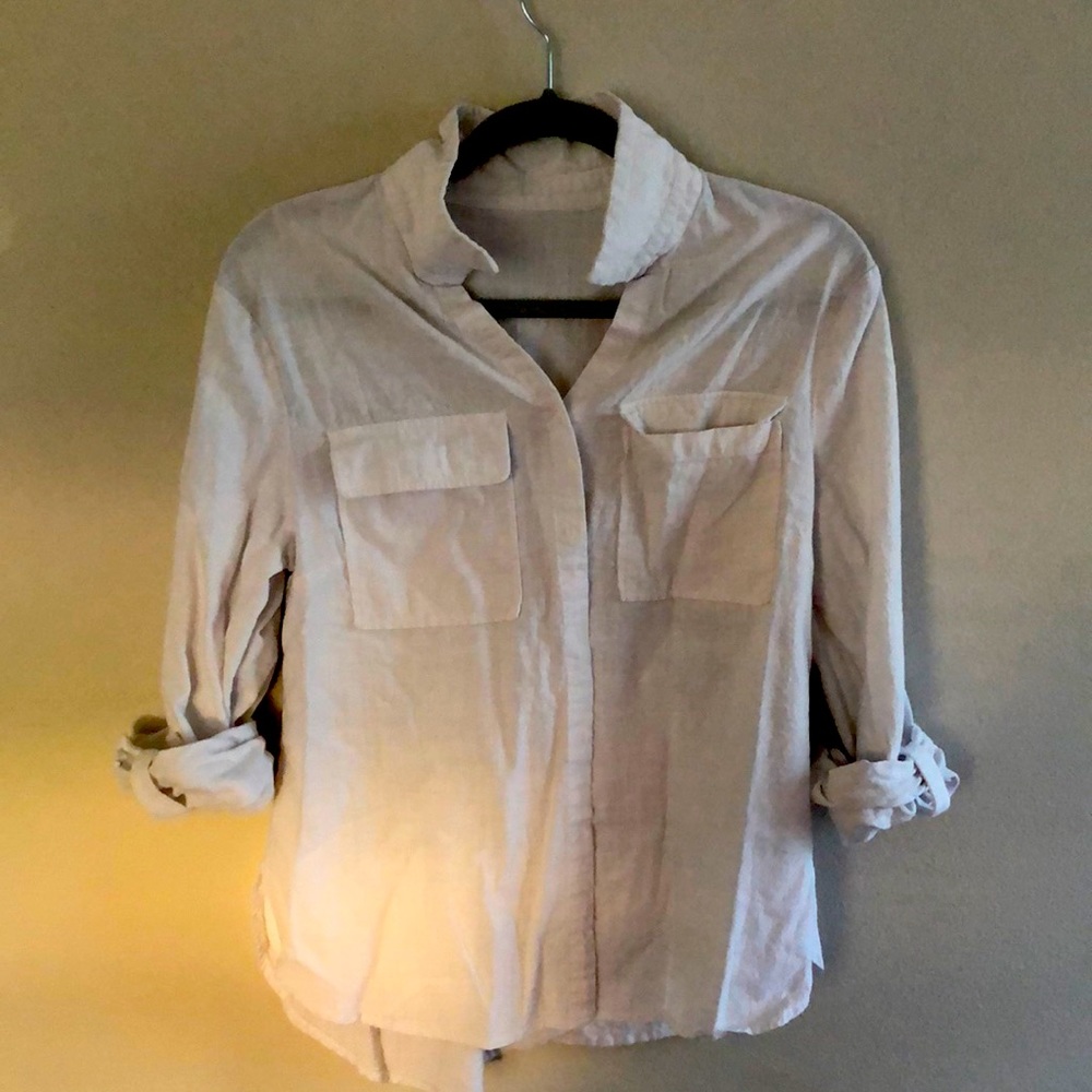 White button down, medium